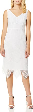 Nanette Lepore Womens SLVS V Nk Shift Dress W/Midrift, Optic White, 10