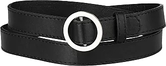 Allegra K Women's Thin Nonporous Waist Belt Rectangle Buckle Plus