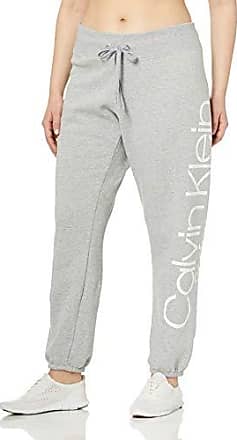 calvin klein monogram logo heather gray womens jogger pants