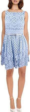 Jessica Howard Womens Lace Fit & Flare Dress, Blue, 16