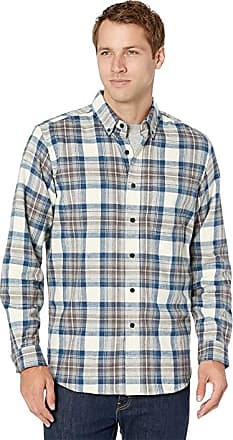 Men's Button Down Plaid Flannel Shirt - Storm Blue Medium