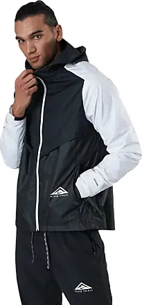 Nike Sportswear Windrunner Men's Hooded Jacket, Smoke Grey/White/Smoke  Grey/Black, Large
