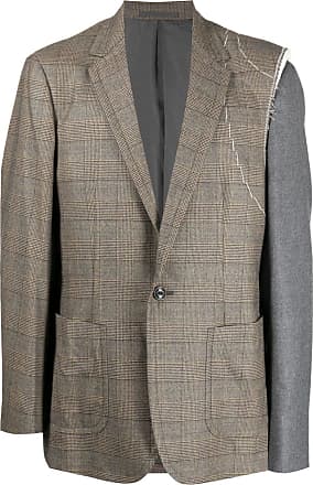 Alberto Grey Prince Of Wales Wool Double Breasted Suit Jacket