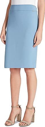 Tahari by ASL Womens Petite Double Back Vent Pencil Skirt, Forever Blue, 14P