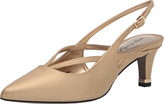 Easy Street womens Pump, Gold Satin, 6 US