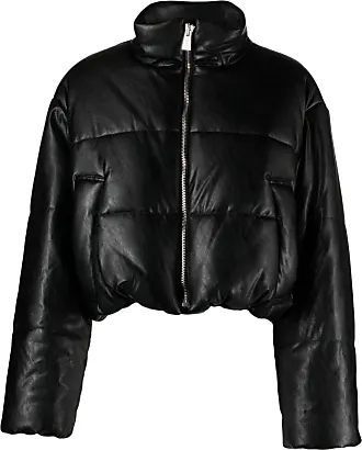 Parisian Faux Leather Fringe Trim Cropped Jacket in Black - ASOS Outlet