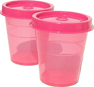 Tupperware Heritage Collection 7.6 Cup Cookie Canister 2 Pack - Vintage  Pink & Red Color, Dishwasher Safe & BPA Free Container - (1.8 L)