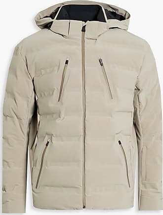 Grey Ace logo-patch quilted hooded down ski jacket, Sportalm