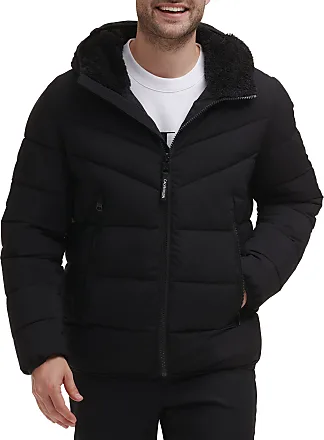 Calvin Klein Hooded Shiny Puffer Jackets, Winter Coats for Men at   Men’s Clothing store