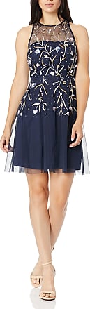 Aidan Mattox Womens Beaded Cocktail Party Dress, Twilight, 12