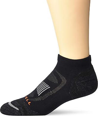 Merrell Mens Zoned Low Cut Light Hiker Sock 9.5-12 black Shoe Size 