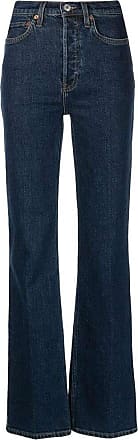 Donna Taglia: W24 Miinto Donna Abbigliamento Vestiti Vestiti di jeans Jeans 70s slit-knee straight-leg Blu 