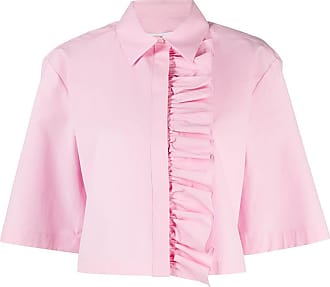 pink frilly blouse