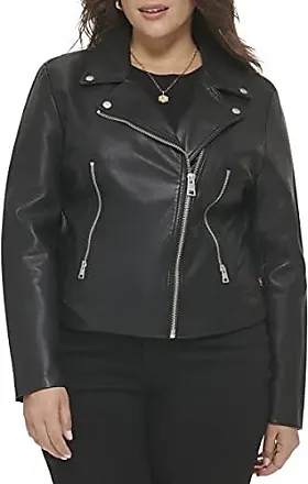 Women's Cropped Leather Jackets, Faux Motorcycle Plus Size Moto Biker Coat  Short Lightweight Vegan Pleather Fashion : : Clothing, Shoes 