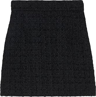 Mini Interlocking G net effect wool suit in dark grey