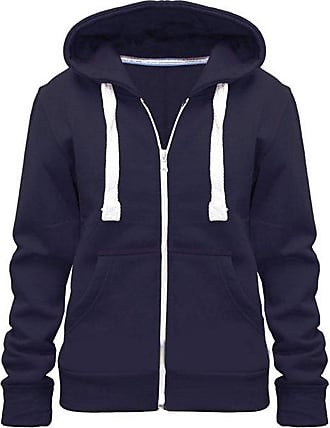 UK 6-22 MALAIKA ® Ladies Plain Colour Hoodie Womens Fleece Hooded Top Zip Zipper Hoodie Sweatshirt Available in 22 Colours Plus Sizes Small-XXXXXL