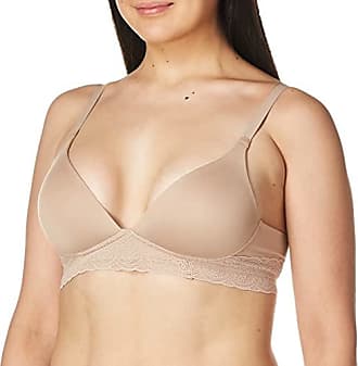 Warner's Womens Blissful Benefits Ultrasoft with Lace Wirefree Contour Bra, Toasted Almond, 38B