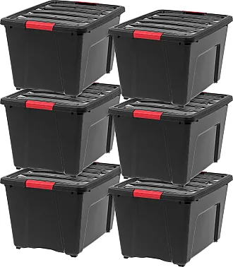 RW Base 4.5 Ounce Rectangular Tin Containers, 100 Durable Tin Boxes with Lids - Hinged Lids, Rounded Edges, Black Tin Storage Containers, Customizable
