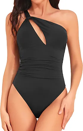 Holipick High Cut Thong One Piece Sexy Swimsuit Low Back Cheeky