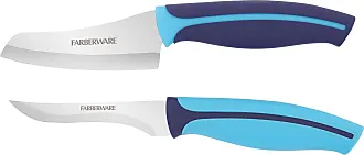 Farberware Precise Slice Soft Grip Chef Knife Set, 3-Piece, Multicolored