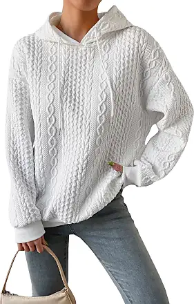 Floerns Women's Mesh Contrast Long Sleeve Pullover Crop Top Hoodie :  : Clothing, Shoes & Accessories