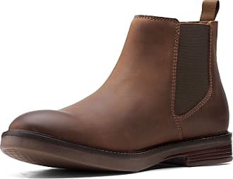 clarks tan leather chelsea boots