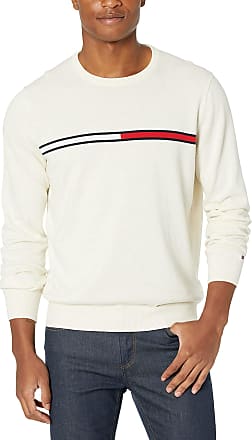 Men's Tommy Hilfiger Sweatshirt Sweater White Grey Navy Long Sleeve Jumper 