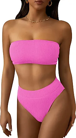 Pink Queen Women's High Waisted Bikini Set Two Piece Swimsuit Scoop Neck  Spaghetti Straps Swim Skirt Bathing Suit : : Clothing, Shoes 