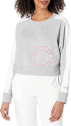 Calvin Klein Monogram Logo Jacquard Crewneck Sweater in Blue for