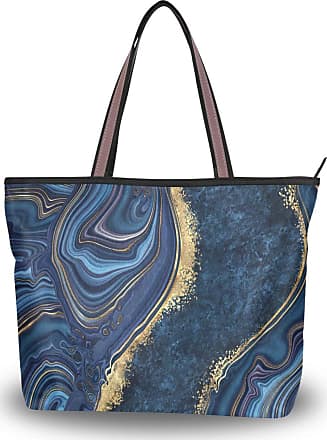 Coccinelle Handbag blue abstract pattern casual look Bags Handbags 