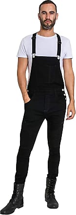 mens overalls black denim