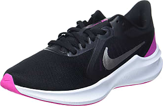 black and pink nike trainers