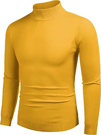 Ekouaer Men's Mock Turtleneck Shirts Long Sleeve Basic Turtle Neck  Undershirt Lightweight Thermal Pullover Sweater