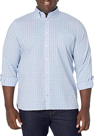 Gap Men's Large L/S Button Down White Gray Plaid Fitted Premium $49.99 NWT 