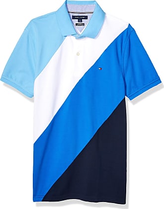 NWT Tommy Hilfiger Men's BH2944482 Floral Custom Fit Short Sleeve Polo Blue XXL 