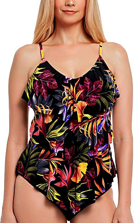 Magicsuit Women's Swimwear Sketchy Kate Removable Soft Cup Tankini Top with Adjustable Straps 