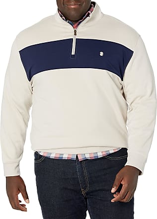 IZOD Mens Premium Essentials Quarter Zip Solid 12 Gauge Sweater 