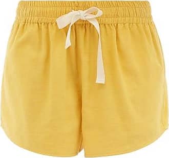 Womens Fashion Summer Yellow Lemon and Bee Garden Beach Shorts Casual Short Pants 