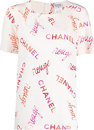 Chanel Pre-owned 1990s CC logo-embroidered Cropped T-Shirt - Pink