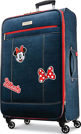 American Tourister American Tourister Disney Softside Luggage with Spinner Wheels, Minnie Mouse Denim, 28