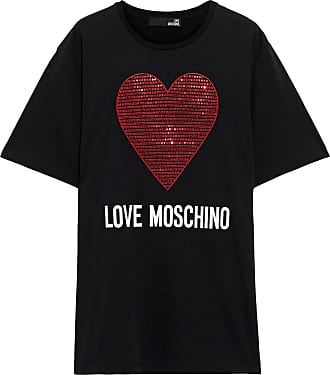 black and red moschino t shirt