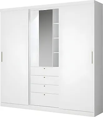 Vestidor de diseño con 2 armarios, 6 estantes y 2 cajones Elysee