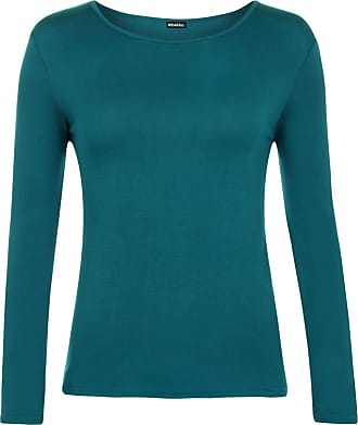 New Womens Plain Long Sleeve Casual Jersey Stretchy V Neck Basic T-Shirt Tee Top 8-26 