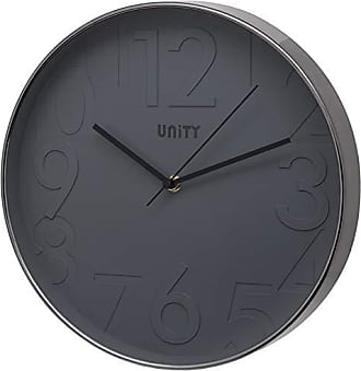 Unity Bristol Contemporary Clear Dial Wall Clock 12-inch 