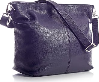 LiaTalia Womens Shoulder Bag Soft Grained Leather Bag Medium Size Hobo Handbag Purse Made with 100% Italian Leather ADAL 