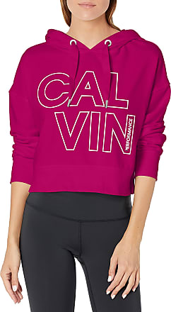 Calvin Klein Performance Womens Plus Logo Workout Hoodie Pink 1X at  Women's  Clothing store