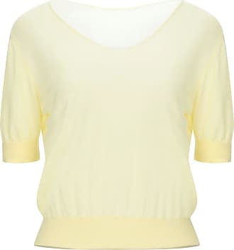 Damen Bekleidung Pullover und Strickwaren Pullover Roberto Collina Pullover in Gelb 