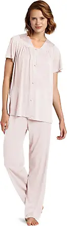 Exquisite Form Women's Plus Size Coloratura Sleepwear Short Sleeve Pajama  Set 90807, Amaranth, 1X at  Women's Clothing store