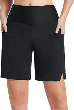 Baleaf Women Plus Sz 2XL Black Swim Skirt Bikini Tankini Bottom with Side  Pocket