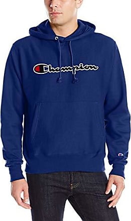 champion reverse weave mylar blue hoodie